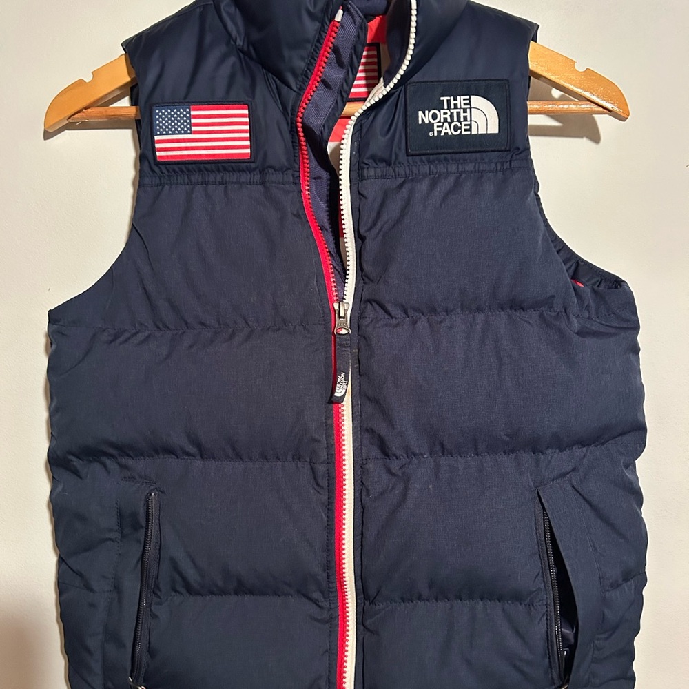 The North Face Kids Vest - Red, White, and Blue